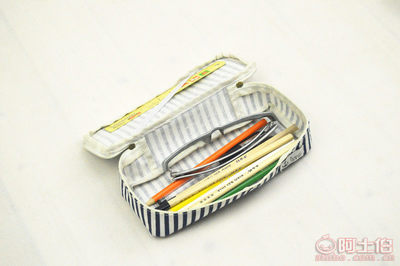 素樸時(shí)光 匠心巧制，打造一方棉麻條紋下的文具收納天地